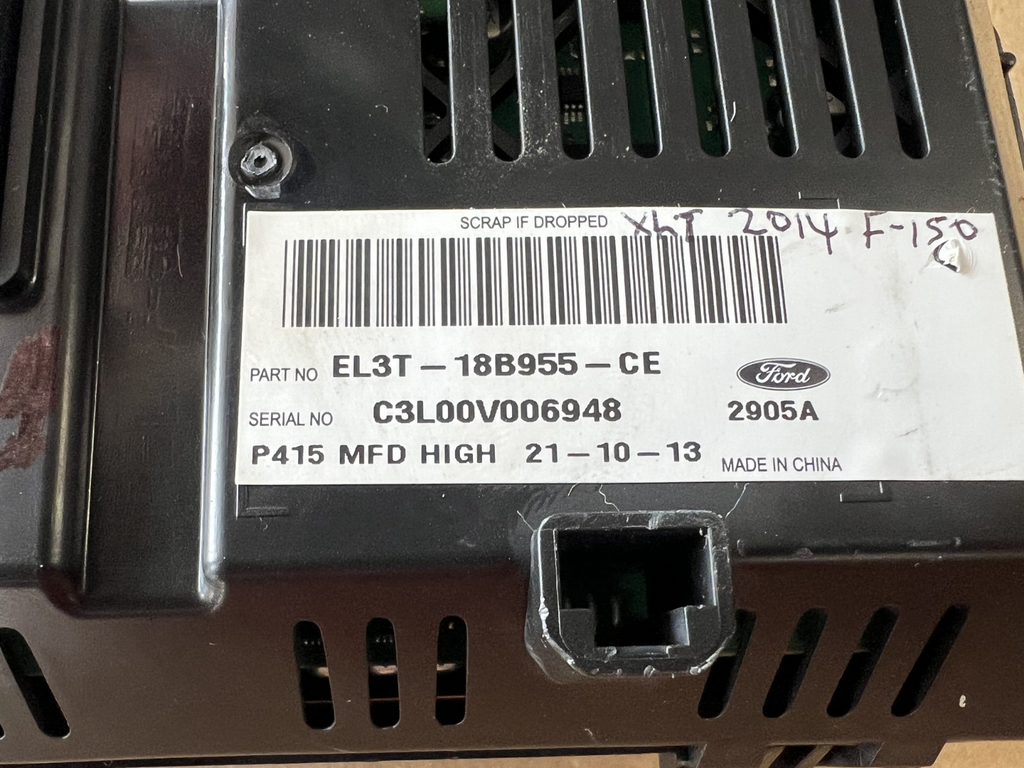 14 2014 Ford F150 F-150 Radio Information Display Screen Monitor EL3T 18B955 CE