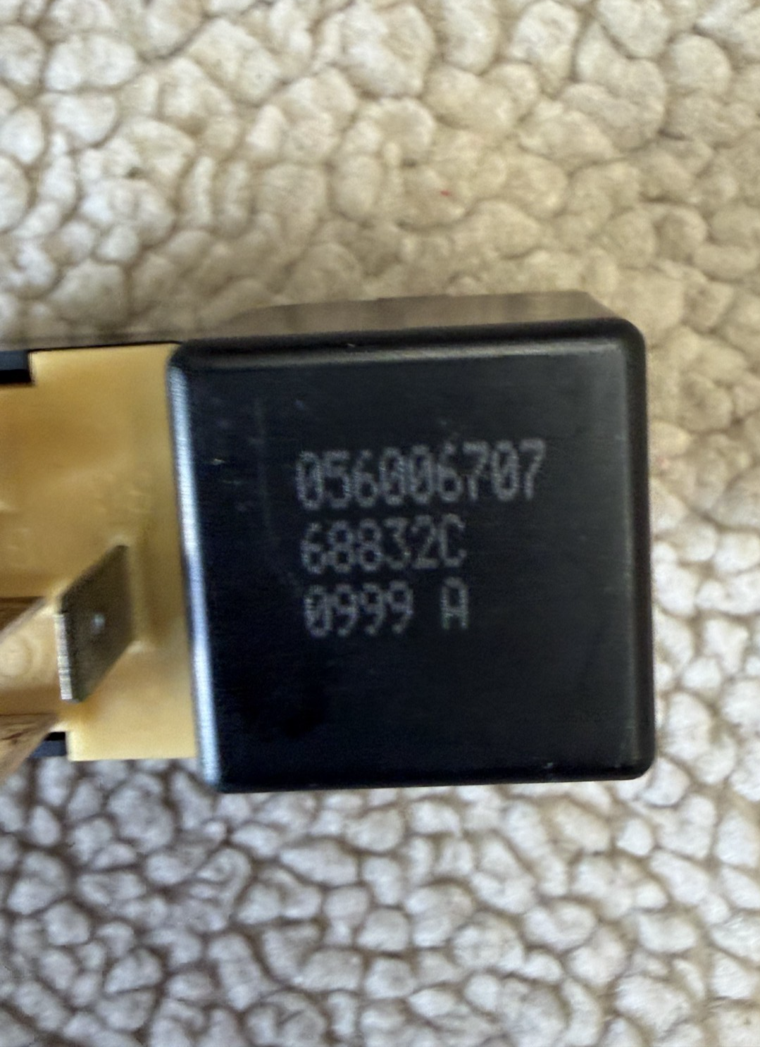 Qty 2 Dodge Chrysler Plymouth Mopar Relay 056006707, 68832C 0999 A Black