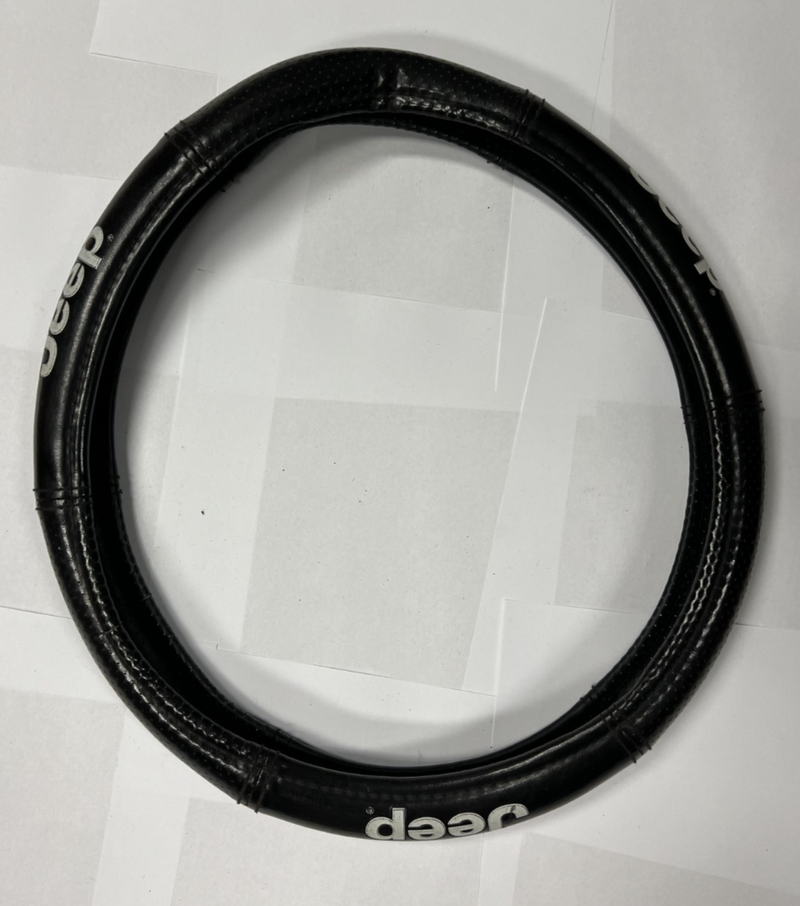 Jeep Steering Wheel Cover Synthetic Black for Car Truck SUV