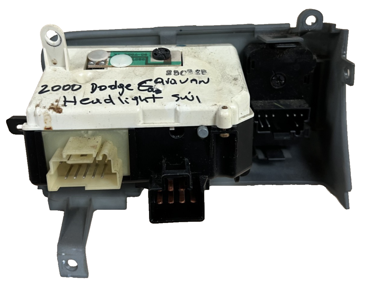 00 2000 Dodge Caravan Headlight Head Light Side View Mirror Control Switch Gray