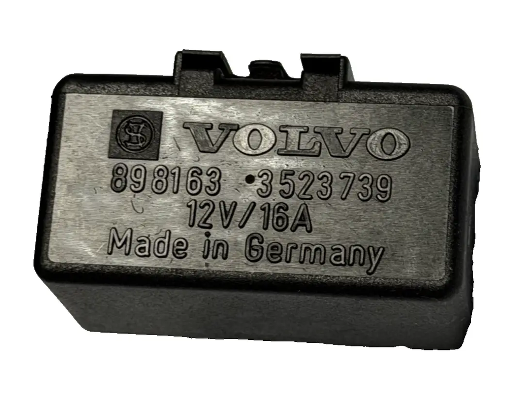 Volvo 740 760 780 940 Central Locking Relay 12V 16A 898163, 3523739 Black by Volvo