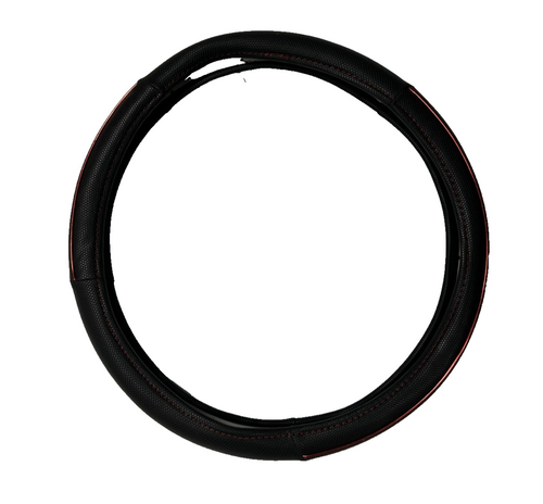 Steering Wheel Cover Black with Red at the Side for Steering Wheel Protection