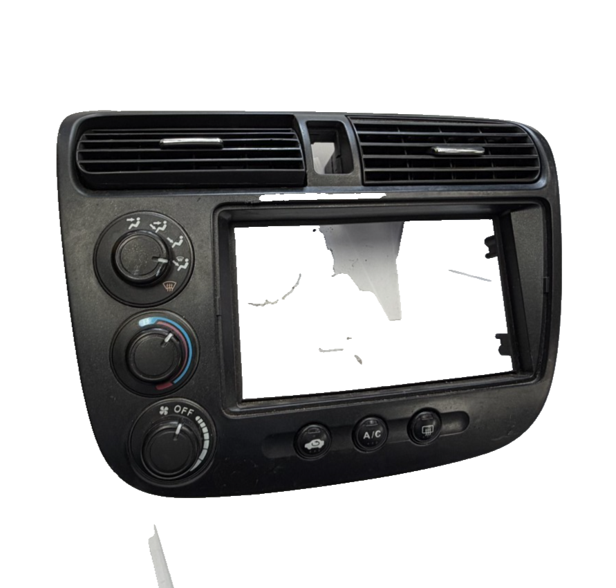 2001-2005 Honda Civic AC Heater Climate Control Panel Bezel Trim Black