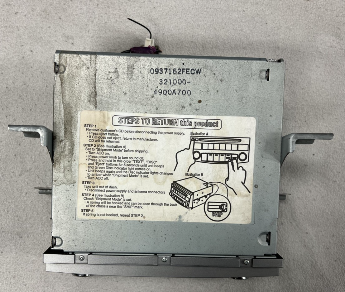 05 06 07 Toyota Avalon AM FM Radio Audio CD Player Stereo Receiver 86120 AC140