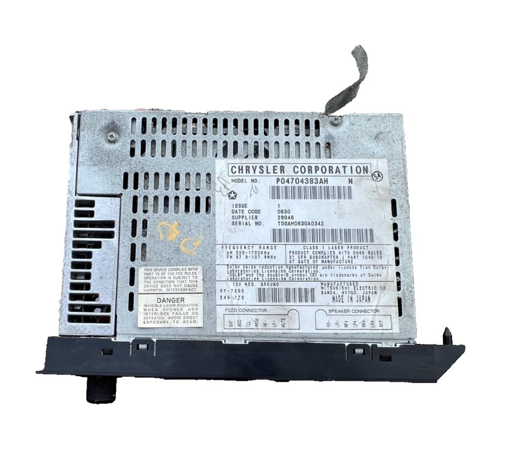 AM FM Radio Cassette CD Player Receiver 04704383AH for 94-03 Jeep Dodge Chrysler
