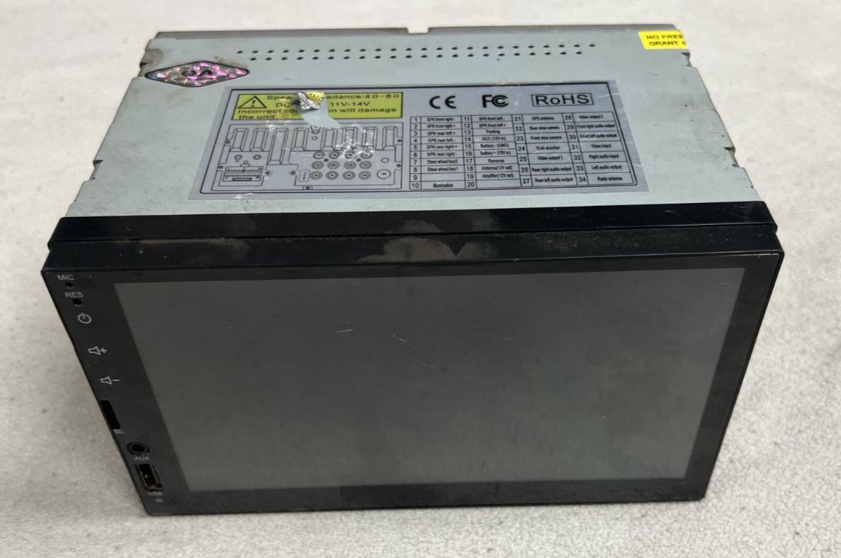 Universal Double Din Car Screen Stereo Audio Video Media Player AUX USB