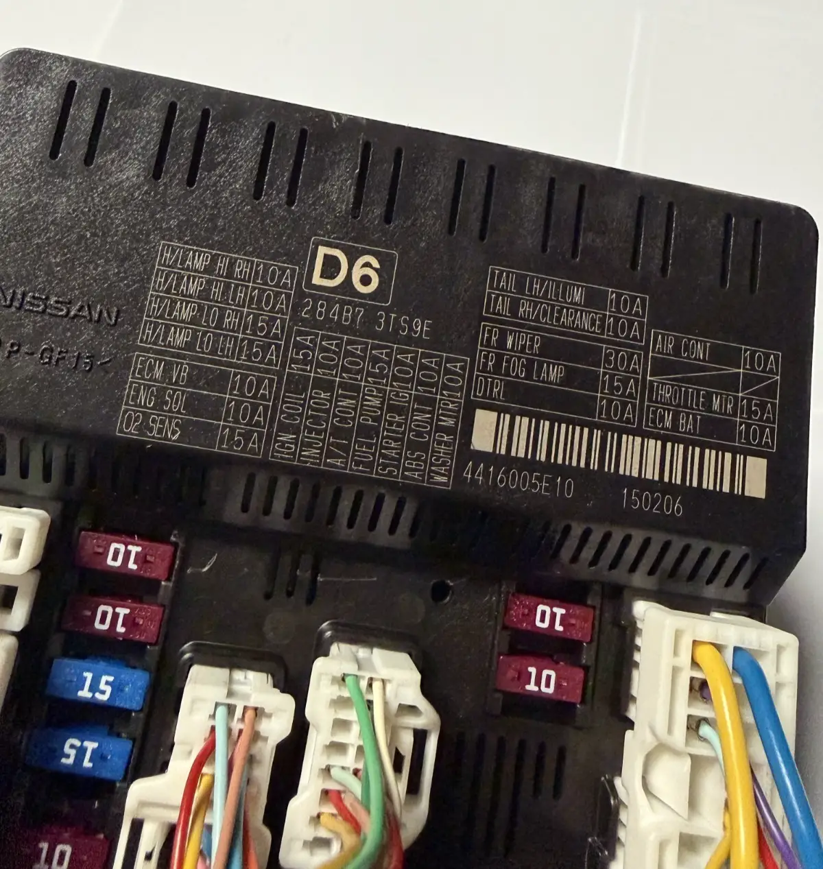 2014 2015 2016 2017 Nissan Altima IPDM Engine Fuse Relay Box 284B7 3TS9E by Nissan