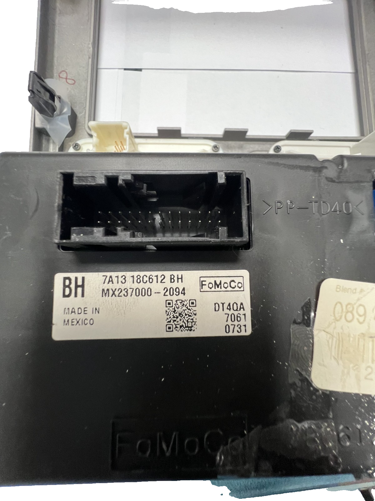 2007 2008 Lincoln MKX AC Temperature Climate Control Panel 7A13 18C612 BH