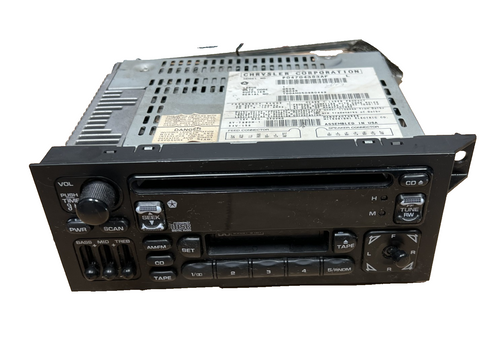 1998-2000 Dodge Grand Caravan AM FM Radio Cassette CD Player Receiver 04704383AF