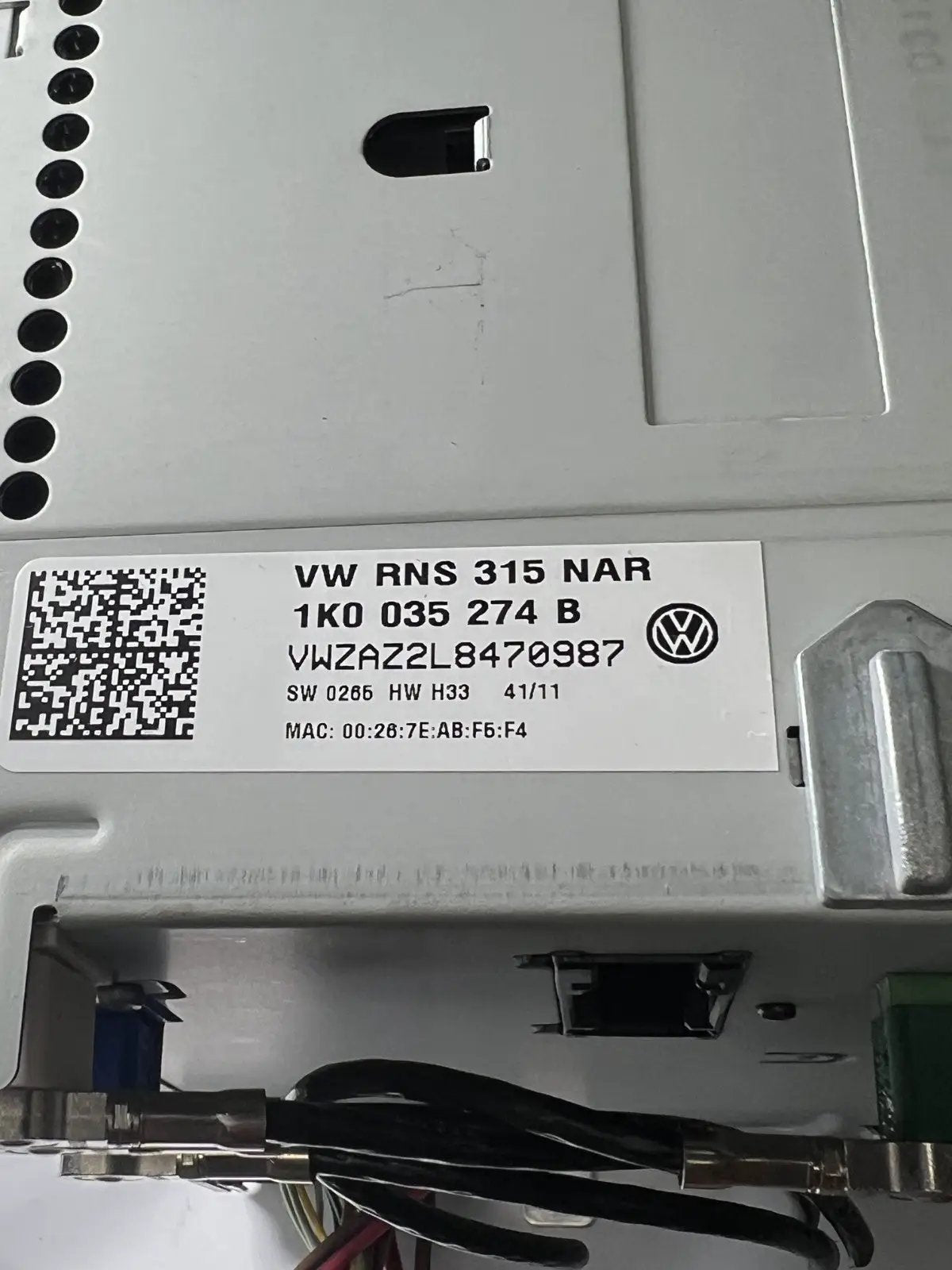 2009-2017 Volkswagen Tiguan Navigation AM FM Radio Receiver OEM 1K0 035 274 B by Volkswagen