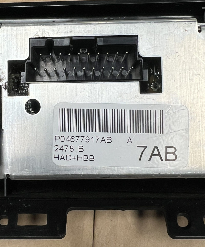 96 97 98 99 00 Dodge Caravan AC Climate Radio Control Panel Bezel P04677917AB