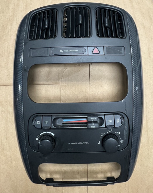 2004-2007 Dodge Caravan Radio Temperature Climate Control Vent Bezel Trim