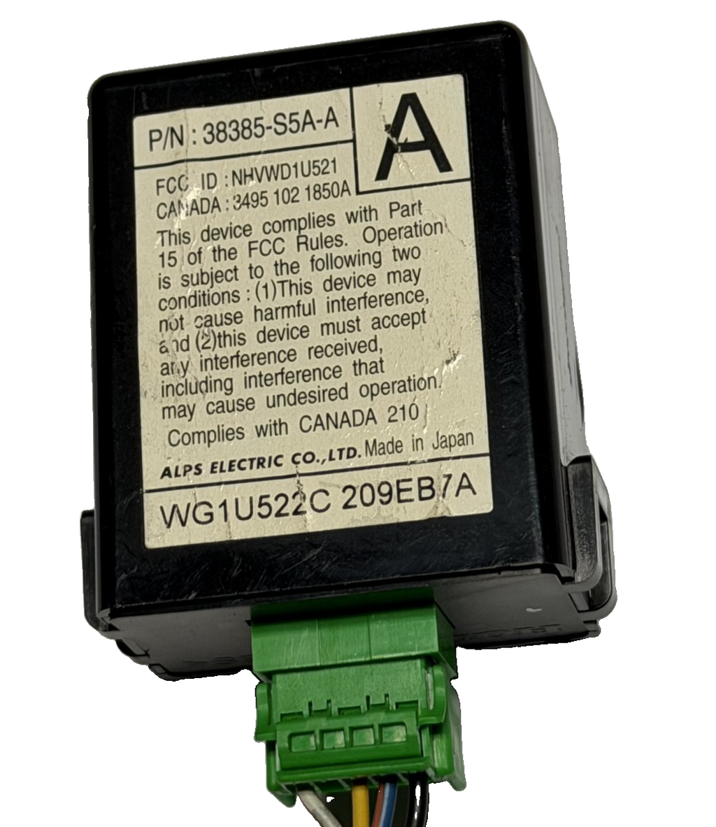 01 02 03 04 05 Honda Civic Keyless Entry Receiver Module 38385 S5A A, WG1U522C