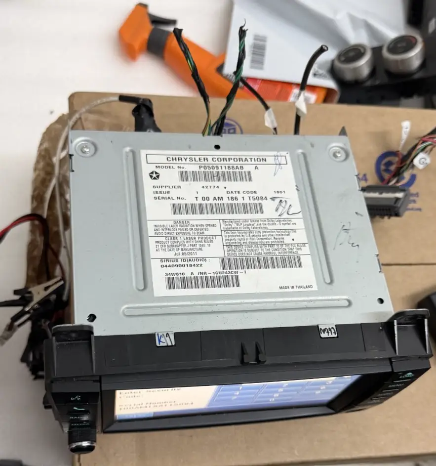 Radio Receiver Multimedia Navigation 05091188AB fits 2012 Jeep Grand Cherokee by Chrysler