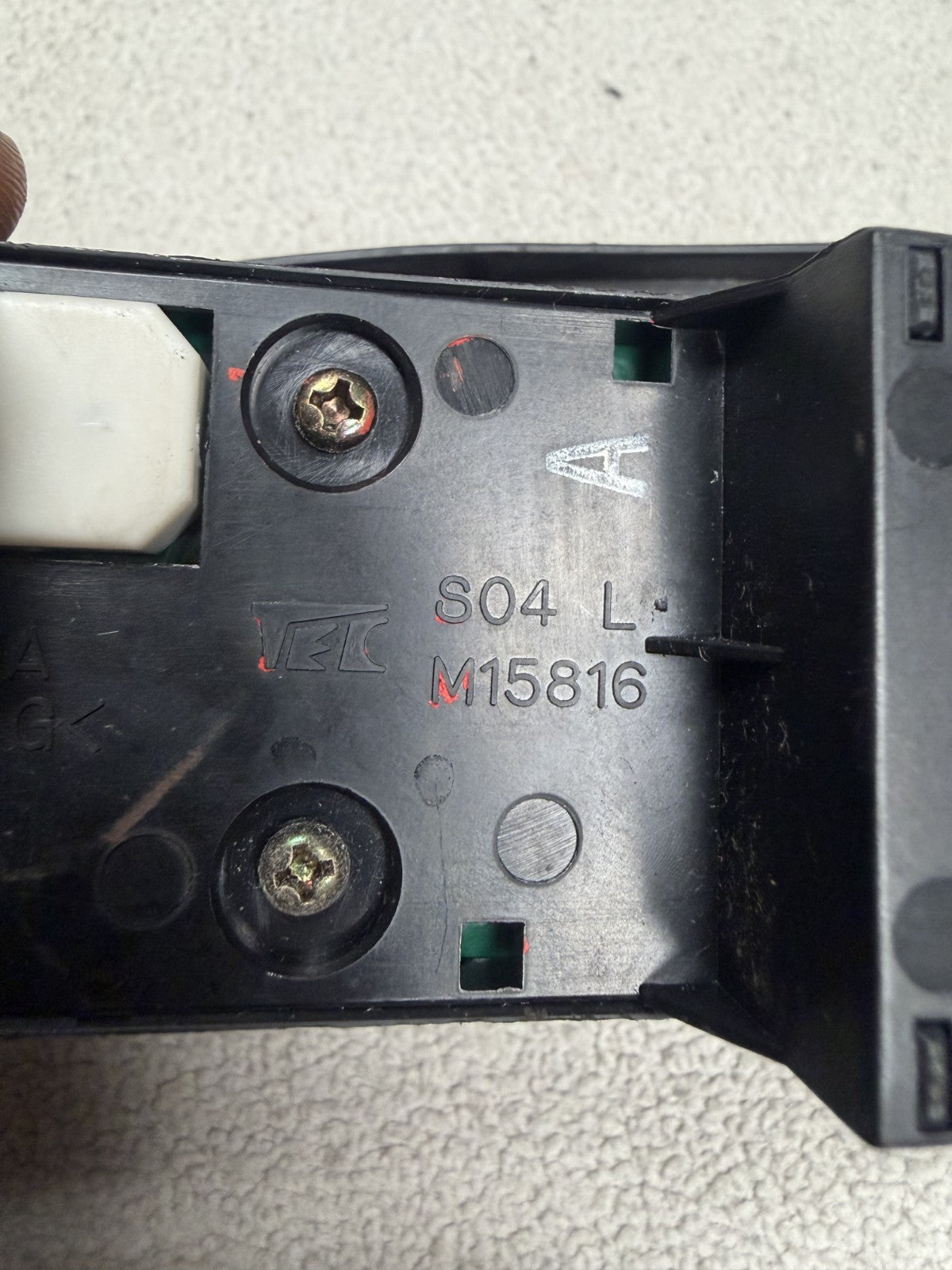 1996-2000 Honda Civic 4DR Master Power Window Switch Left LH M15816 Black