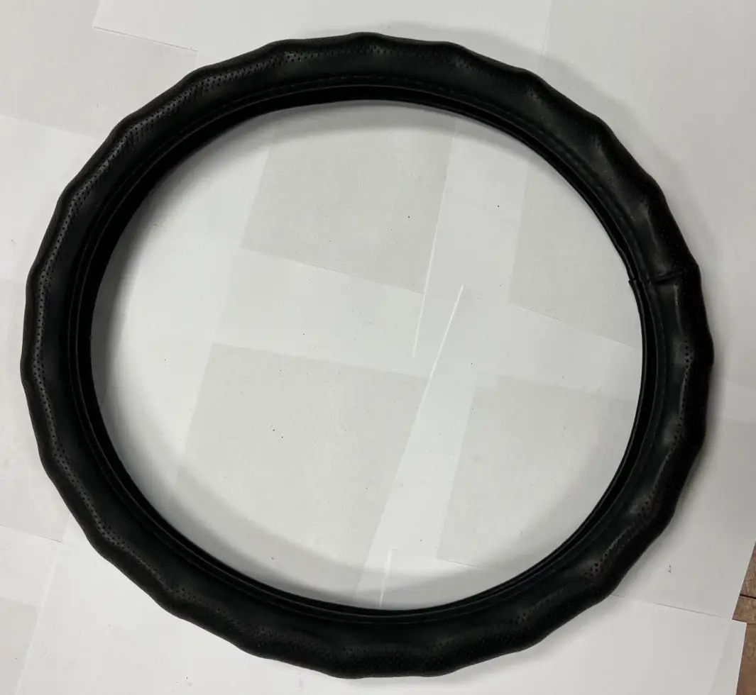 Universal Steering Wheel Cover with Pattern Black Steering Wheel Protection by Unbranded