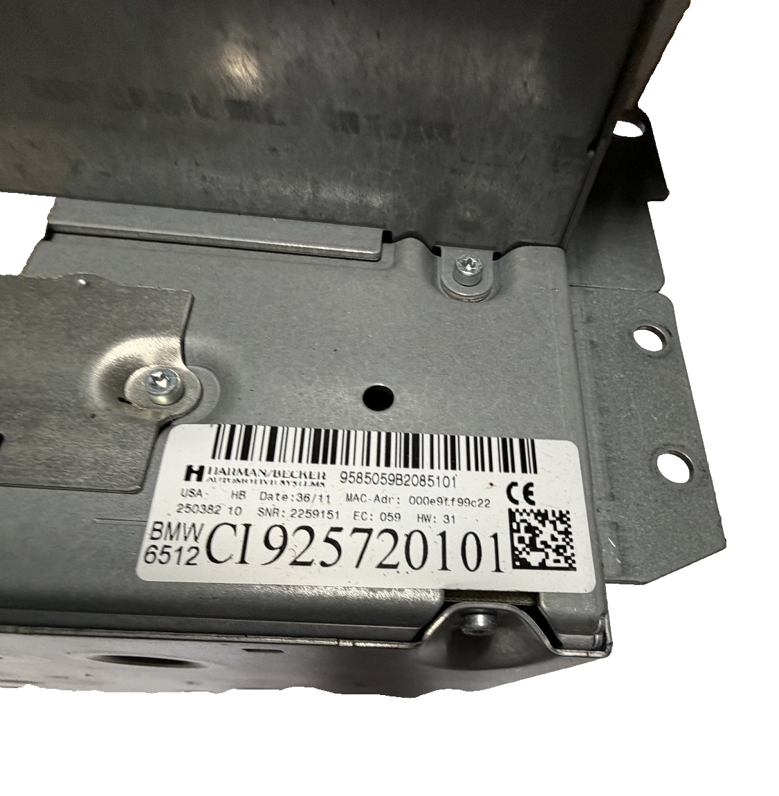 2011-2012 BMW X5 AM FM Radio CD Player Changer Navigation Head CI 9 257 201 01 by BMW