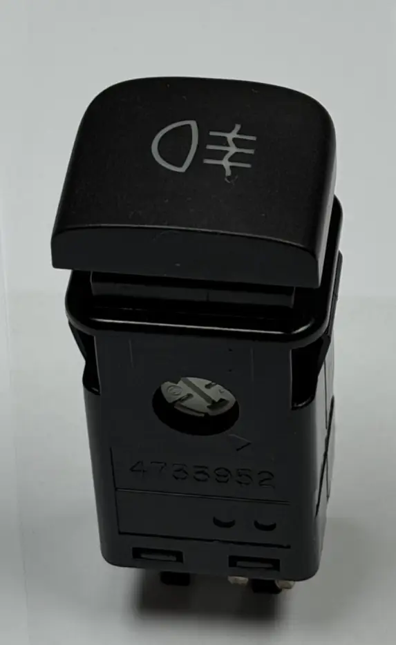 99 1999 Saab 9-3 Rear Back Fog Light Lamp Switch 4733952 Black by Unbranded