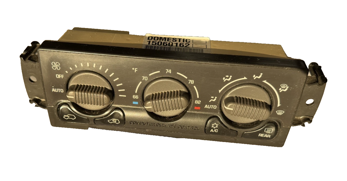 2000-02 Chevrolet Tahoe AC Heater Temperature Climate Control 15060162 Black by General Motors