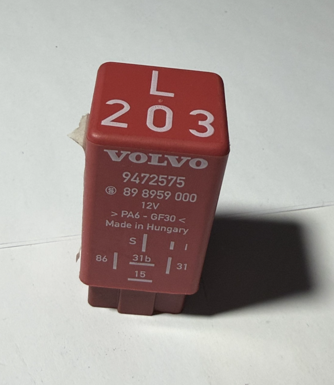 2001 2002 2003 2004 Volvo V70 Intermittent Relay 12V 9472575, 89 8959 000