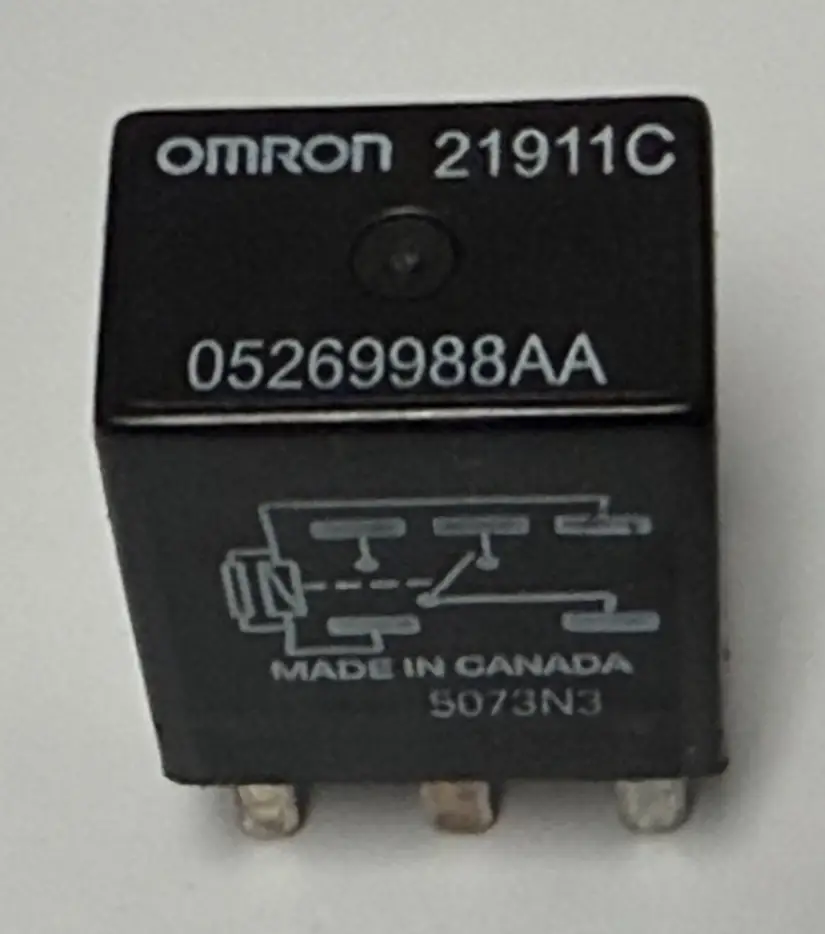 Omron 5 Pin Micro Relay 05269988AA Black fits 2006-2019 Dodge Charger by Omron