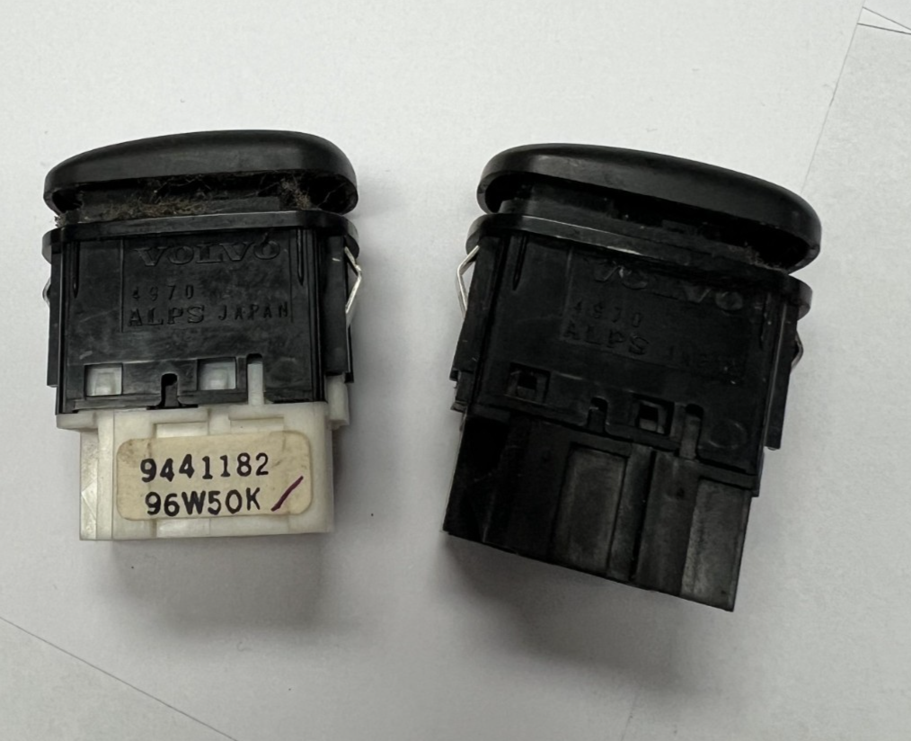Qty 2 1995-1998 Volvo 960 S90 V90 Heated Seat Switch Control Button 9441182