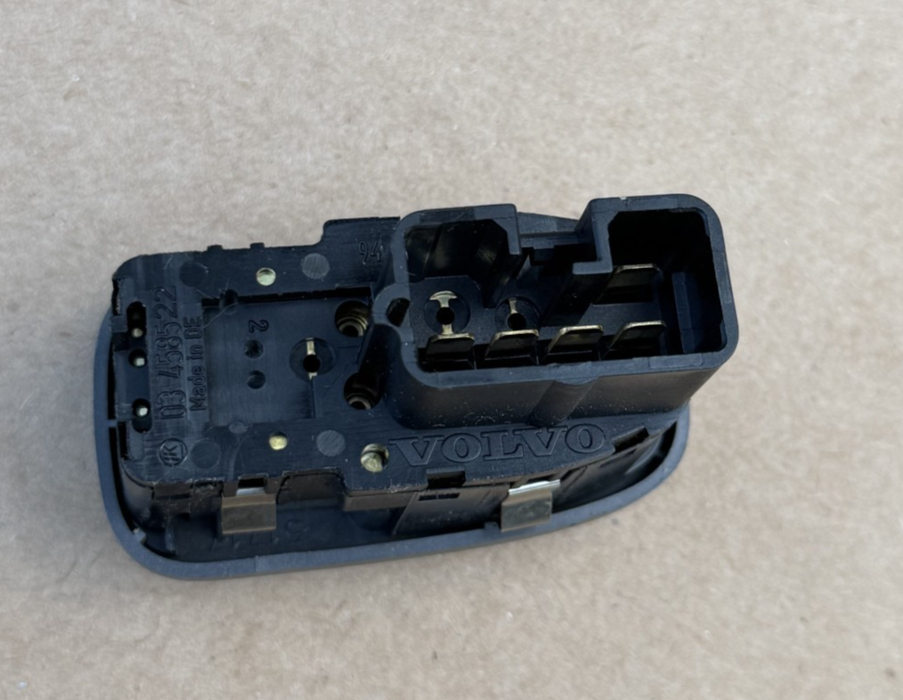 1998-2004 Volvo C70 S70 V70 Rear Door Window Switch 03 458522 Black