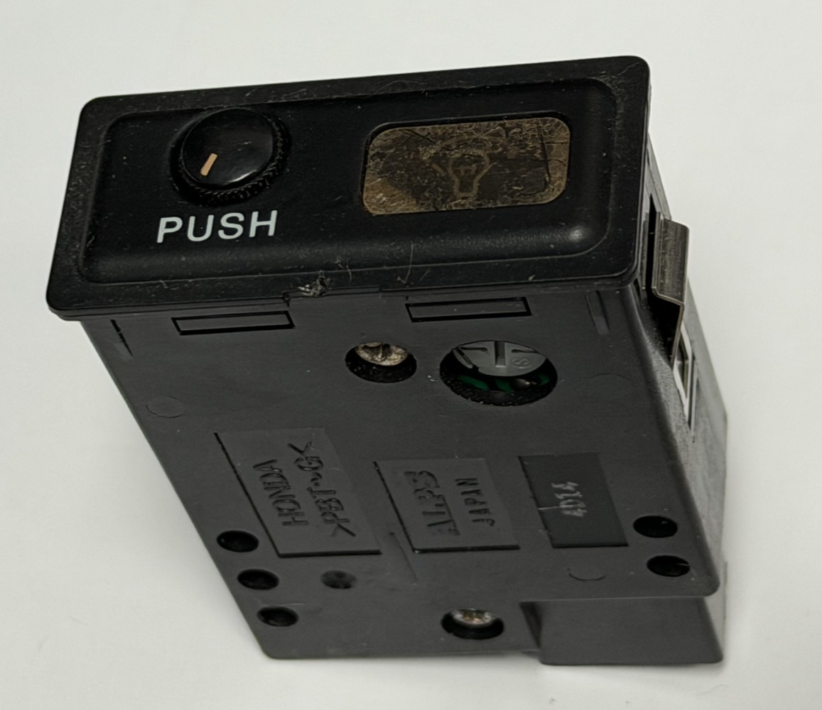 Light Dimmer Switch Control Button Black fits 1994 1995 1996 1997 Honda Accord
