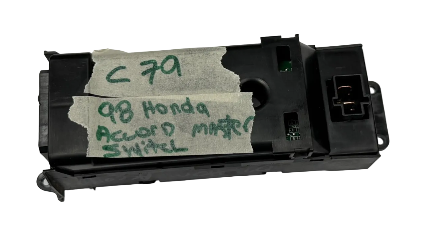 98 99 00 01 02 Honda Accord Master Driver Power Window Control Switch Black