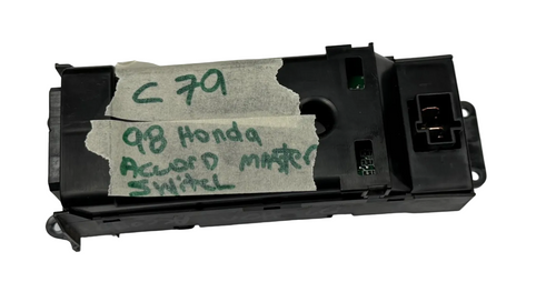 98 99 00 01 02 Honda Accord Master Driver Power Window Control Switch Black