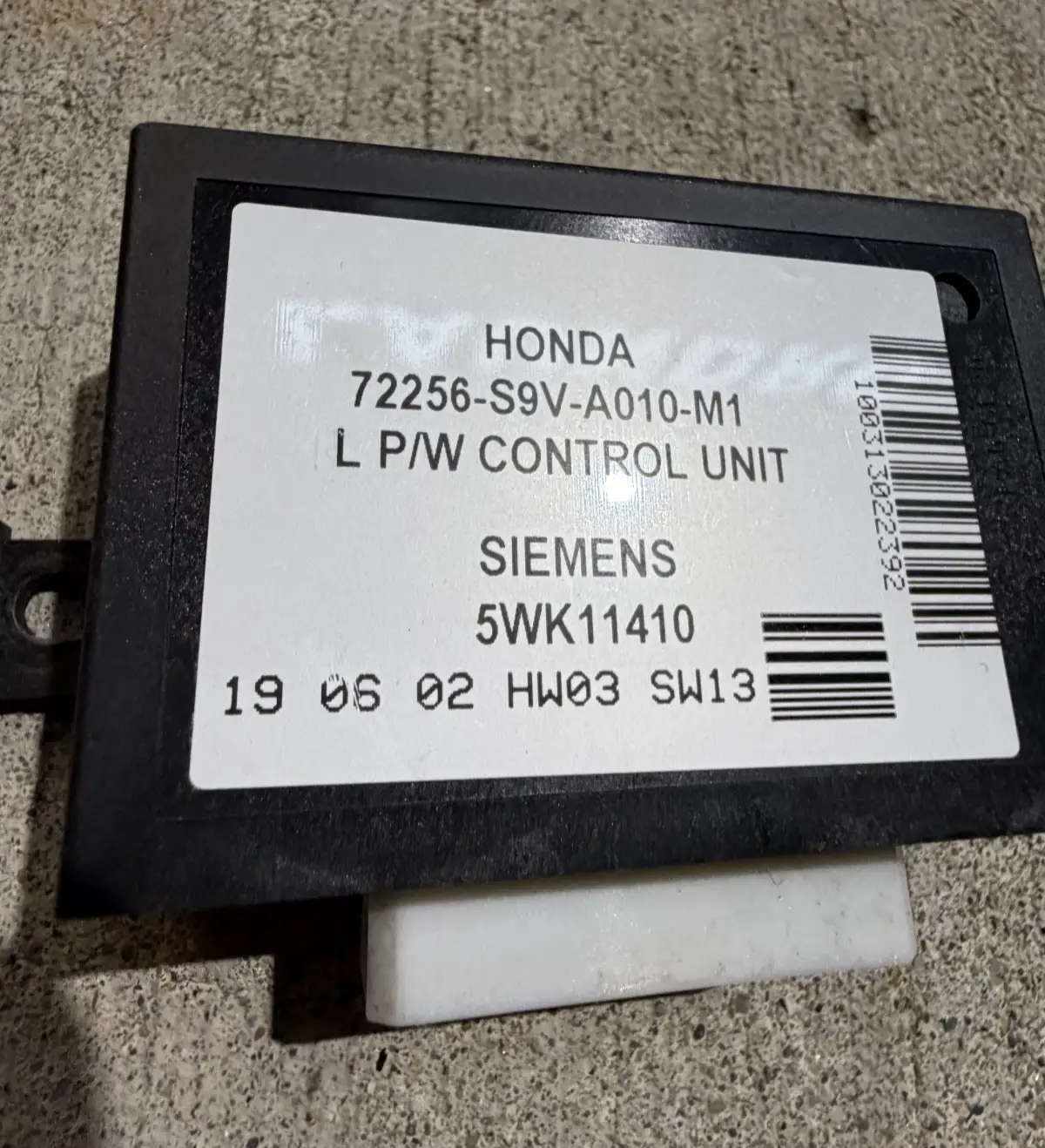 03 04 05 06 07 08 Honda Pilot Window PW Control Module LH 72256 S9V A010 M1 by Honda