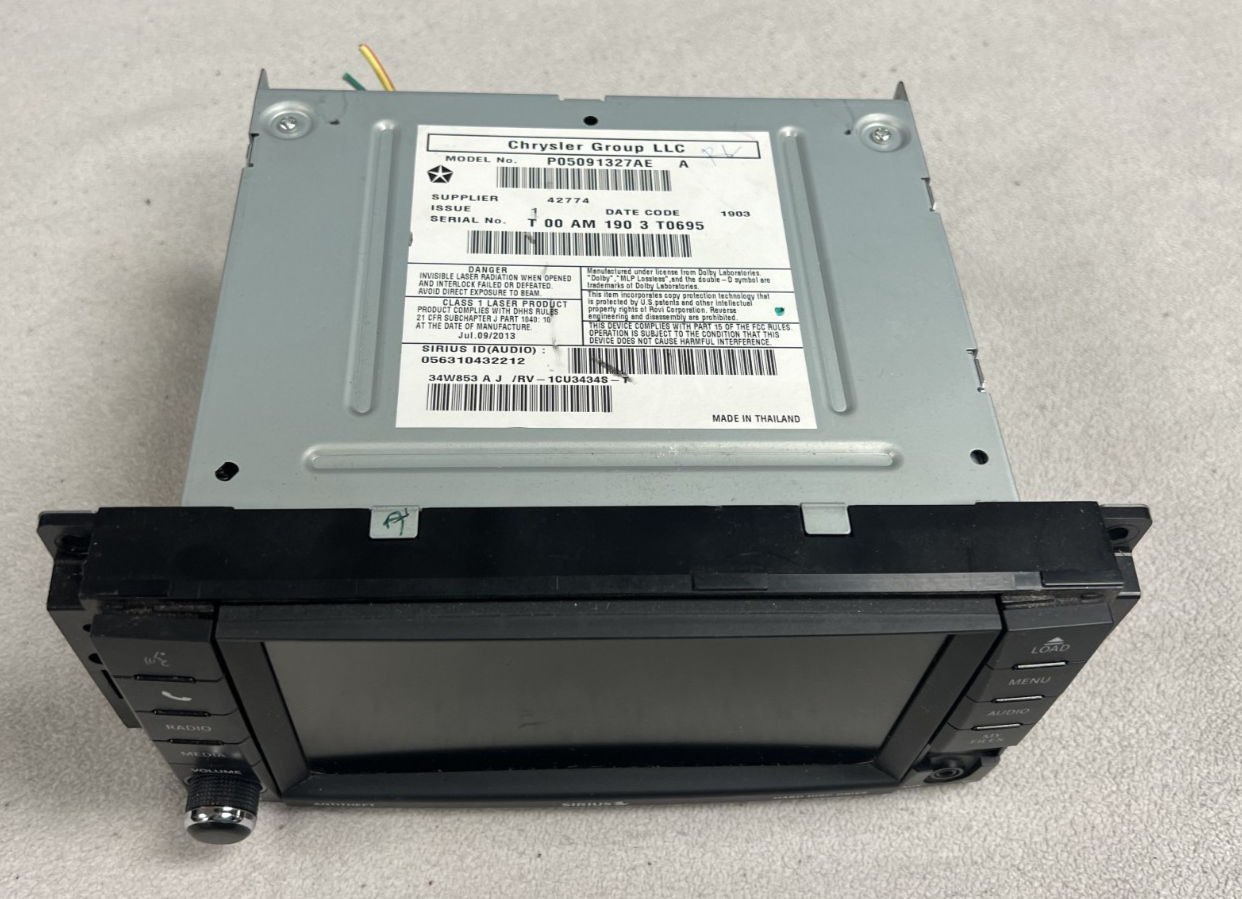 AM FM Satellite Radio Receiver 05091327AE fits 14 2014 Chrysler Town & Country