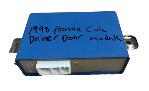 98 1998 Honda Civic Sedan Driver Power Door Lock Control Module 12V Blue