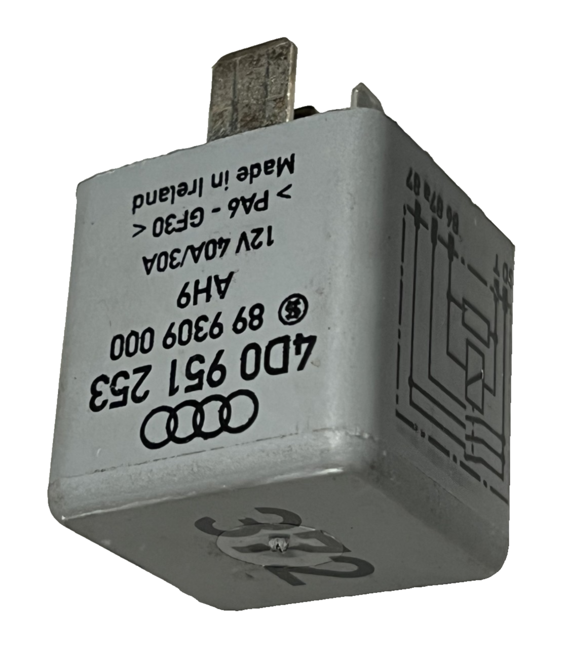Fuel Pump Relay 12V 40A 30A 4D0 951 253 fits 92-04 Audi S4 S6 A4