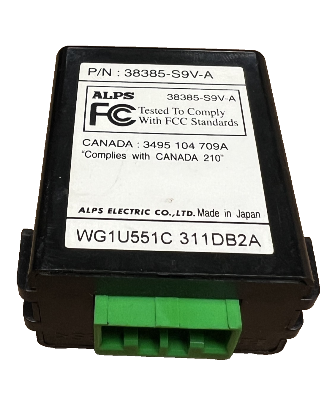 2003-2008 Honda Pilot Theft Locking Keyless Entry Module 38385 S9V A, WG1U551C