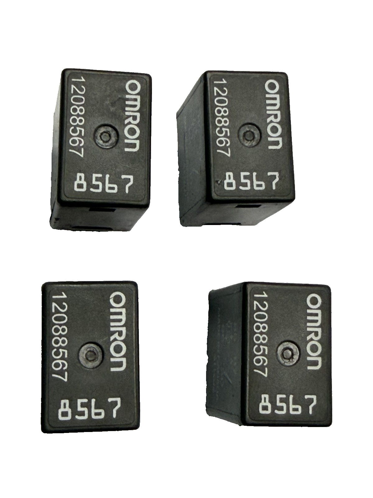 4 Pack Omron 4-Pin Prong AC Compressor Relay 12088567 Gray fits Chevrolet by Omron