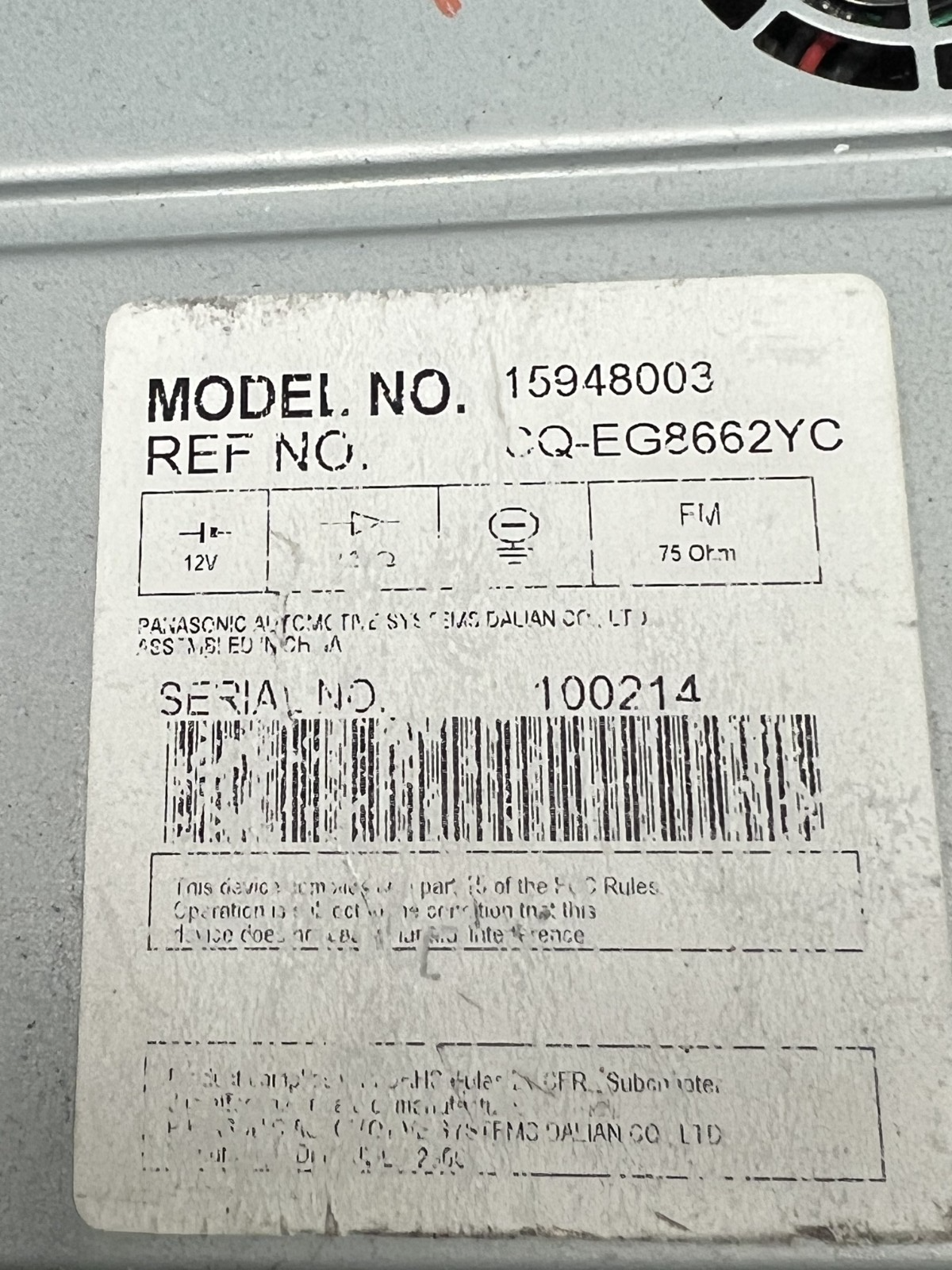 2006 2007 2008 2009 Cadillac DTS AM FM 6 Disc CD Radio Receiver 15948003