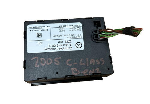 03-09 Mercedes W203 C230 Kompressor Central Locking Gateway Module A2034450000
