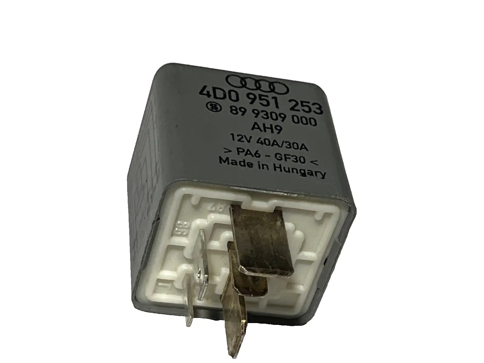 1992-2004 Audi S4 S6 A4 Fuel Pump Relay 12V 40A 30A OEM 4D0 951 253 Gray by Audi