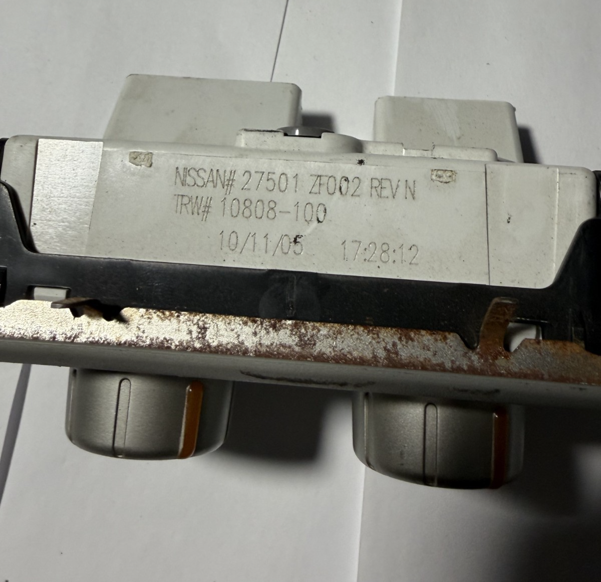 AC Heater Temp Climate Control Switch 27501 ZF002 fits 2005-2006 Nissan Quest
