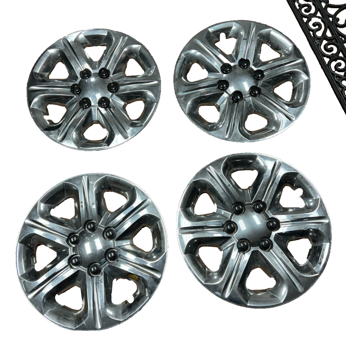 Set of 4 2009-2013 Chevrolet Traverse Hubcap Hub Cap Wheel Center Cap Chrome