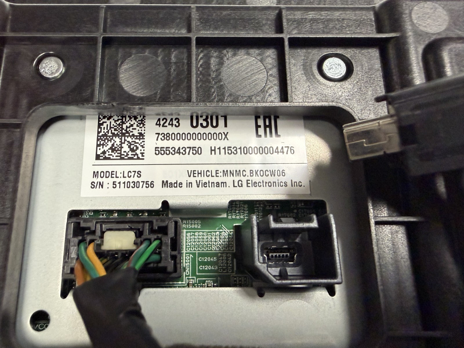 16 2016 Chevrolet Spark Infotainment Information Display Screen 42430301