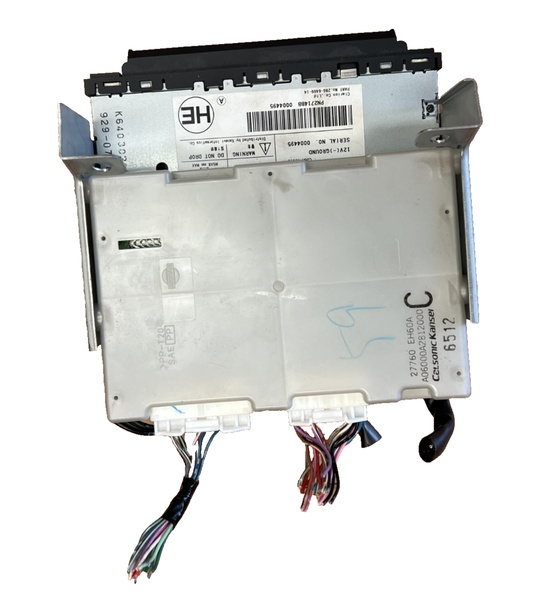 07 2007 Infiniti M35 AM FM CD DVD Receiver Head 28185 EH10A, 27760 EH60A