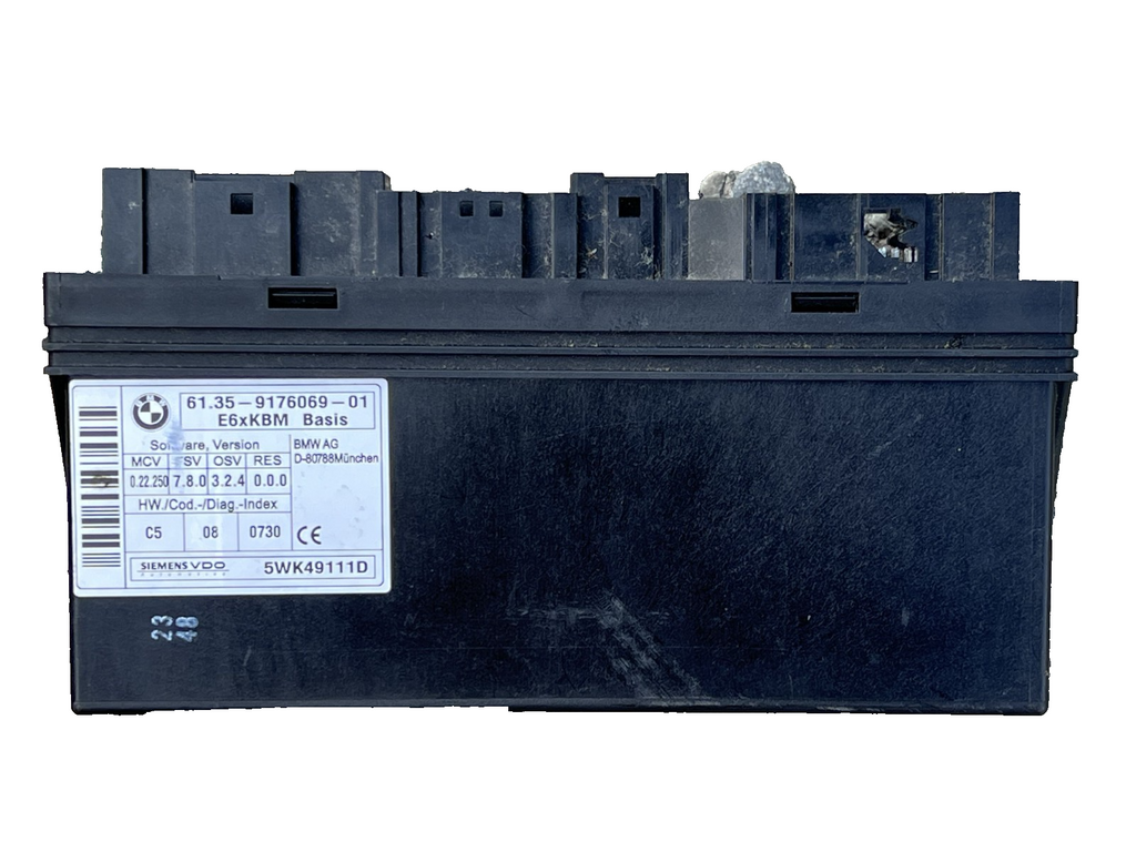 2007 BMW E64 650i Body Control Module BCM BCU OEM 61 35 9176069 01, 5WK49111D