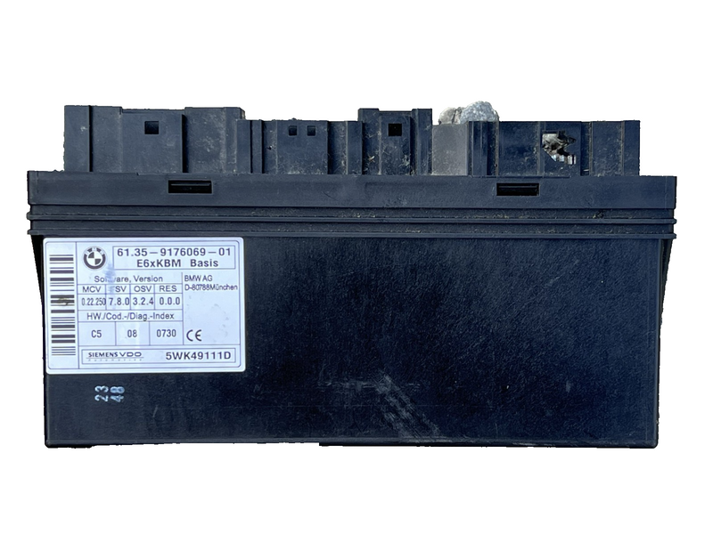 2007 BMW E64 650i Body Control Module BCM BCU OEM 61 35 9176069 01, 5WK49111D