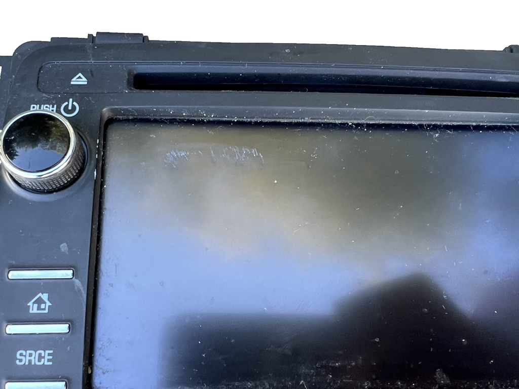 2013 2014 GMC Acadia Radio Receiver with Navigation Display 22989266, 28379840