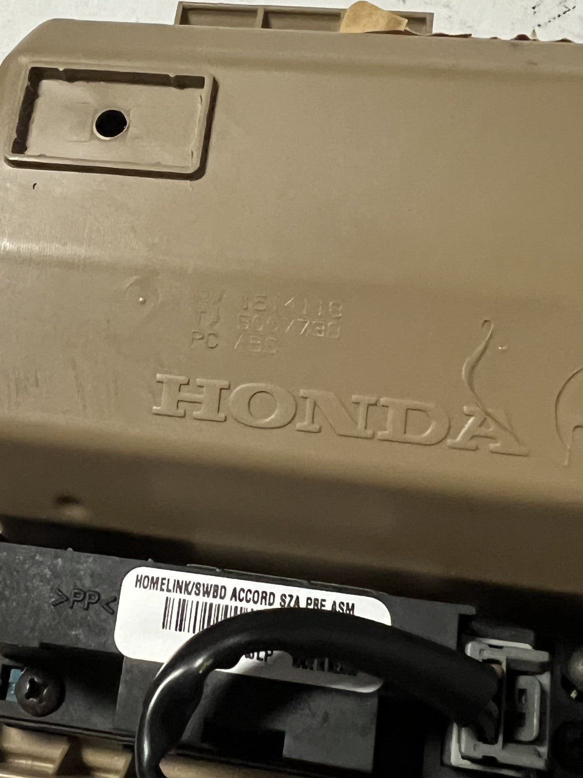 2008-2012 Honda Accord Front Overhead Console Dome Map Light Sunroof Switch
