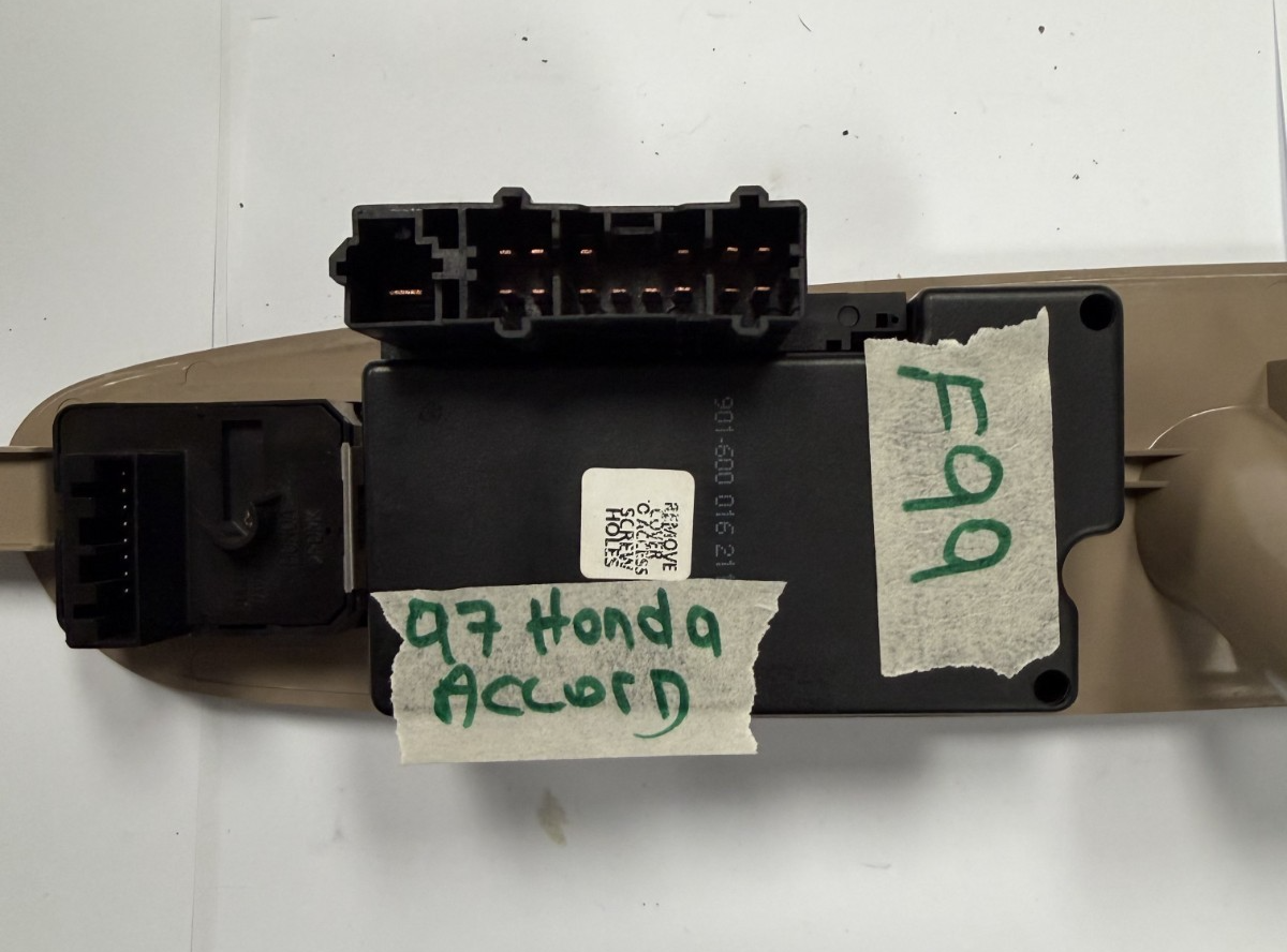 97 1997 Honda Accord Power Window Control Switch Left LH Driver Side Tan