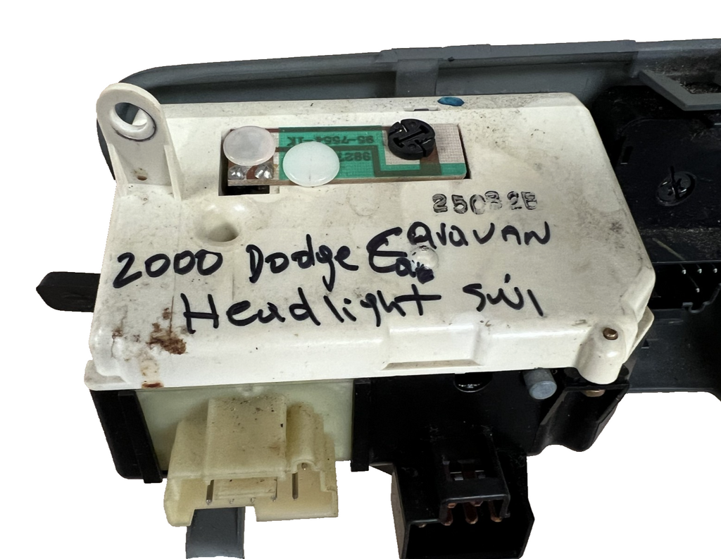 00 2000 Dodge Caravan Headlight Head Light Side View Mirror Control Switch Gray