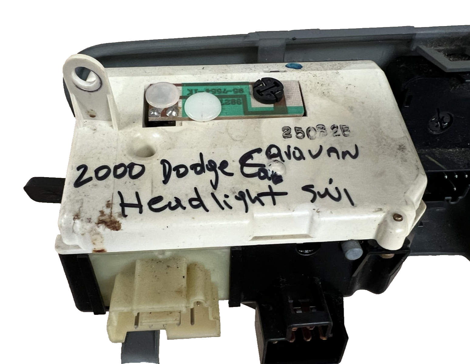 00 2000 Dodge Caravan Headlight Head Light Side View Mirror Control Switch Gray